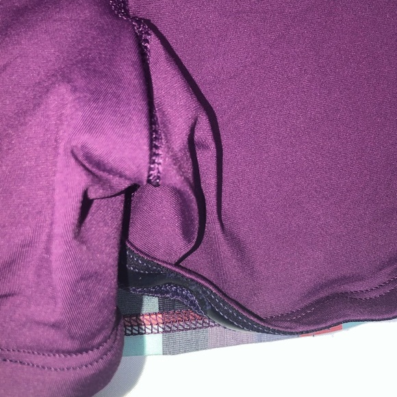 Lululemon Run Pace Setter Skirt Wheezy Check SZ 10 - Picture 5 of 7